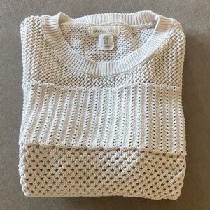 Happily Grey Cream Knit Sweater